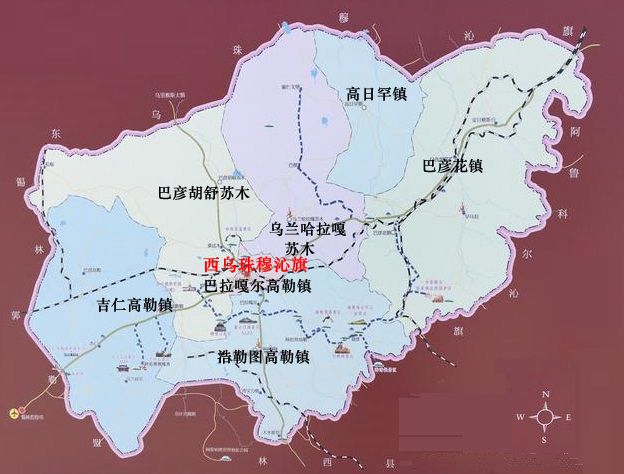 西乌珠穆沁旗地图
