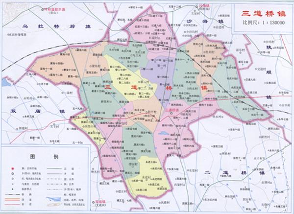 三道桥镇地图 三道桥镇地图