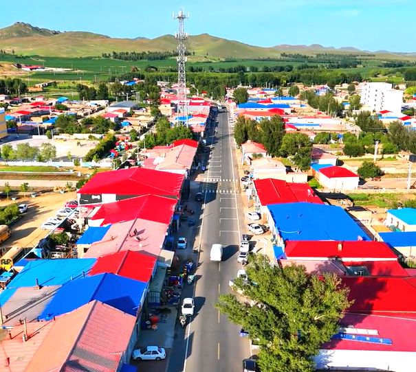 额木庭高勒苏木全景 额木庭高勒苏木全景