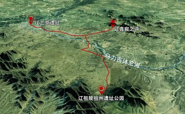 辽（太）祖陵位置图