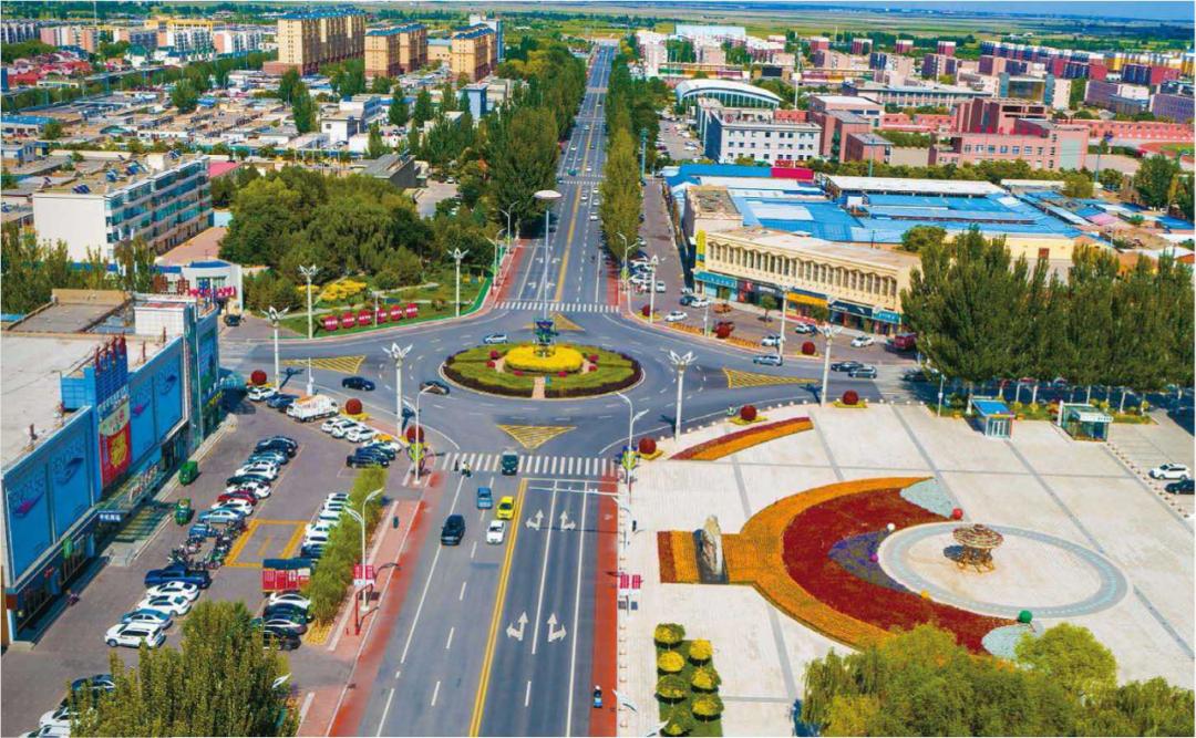 敖勒召其镇中心转盘