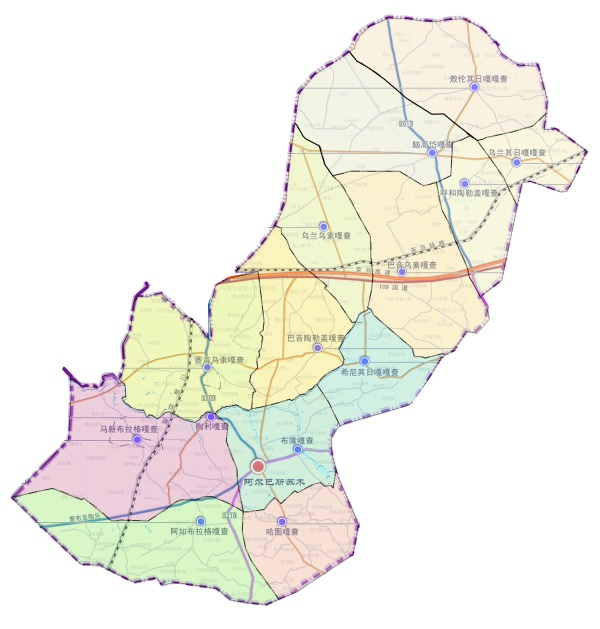 阿尔巴斯苏木地图