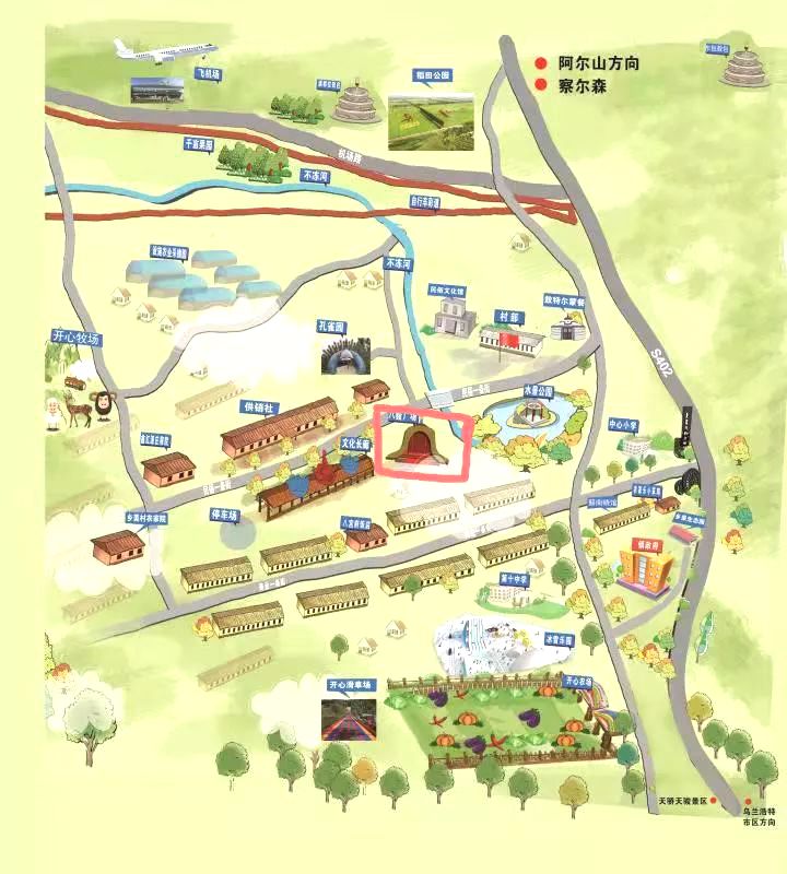 义勒力特镇旅游图