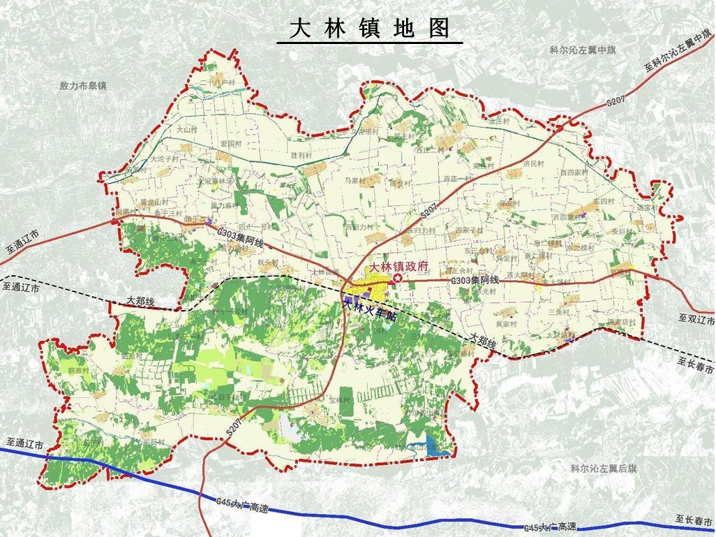 大林镇地图 大林镇地图