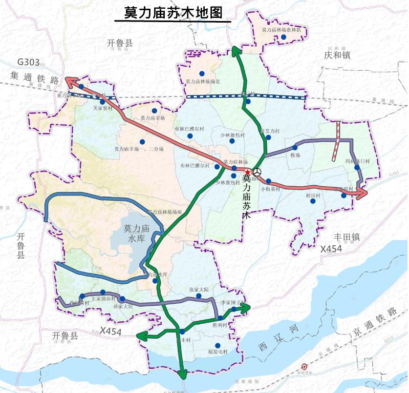 莫力庙苏木地图 莫力庙苏木地图