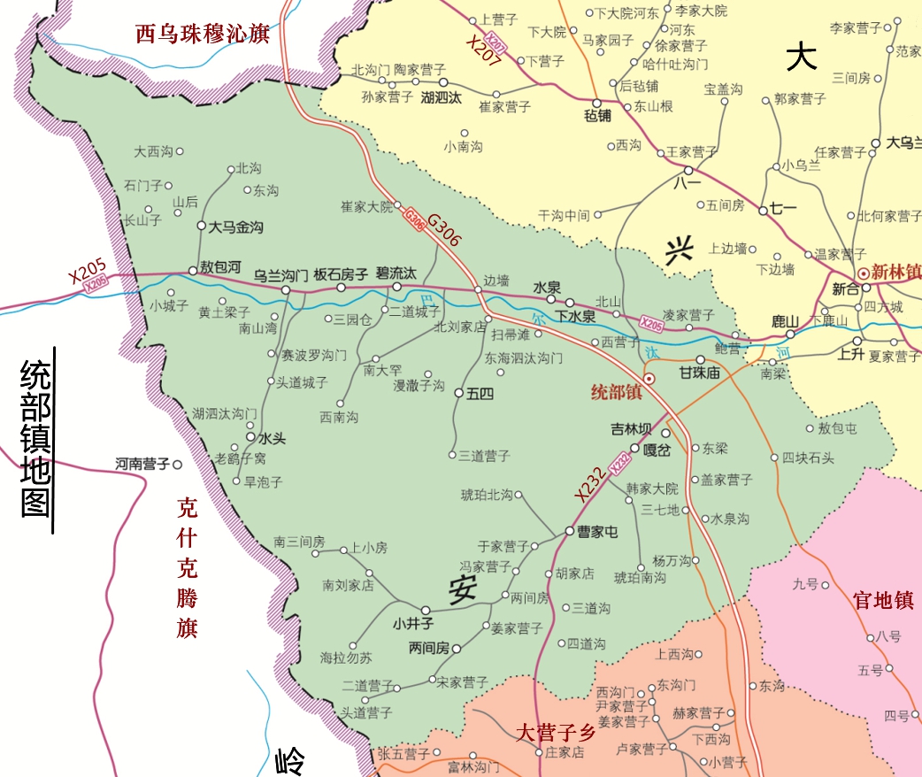 统部镇地图 统部镇地图
