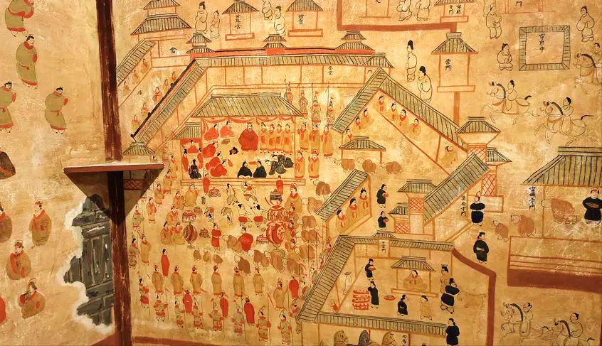 和林格尔汉墓壁画《幕府图》 和林格尔汉墓壁画《幕府图》