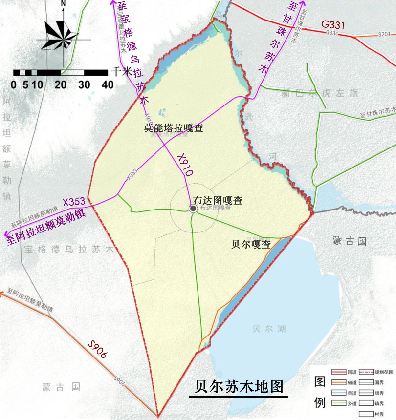 贝尔苏木地图