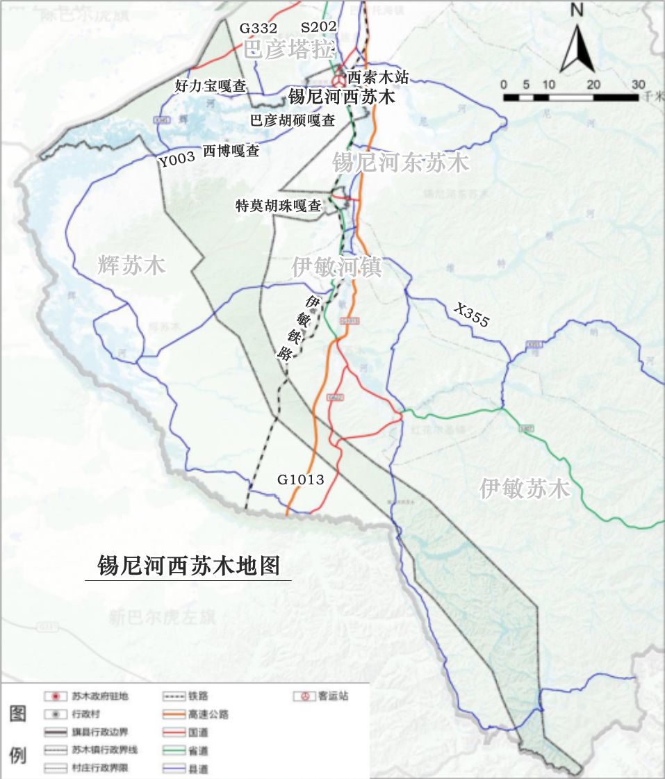 锡尼河西苏木地图 锡尼河西苏木地图