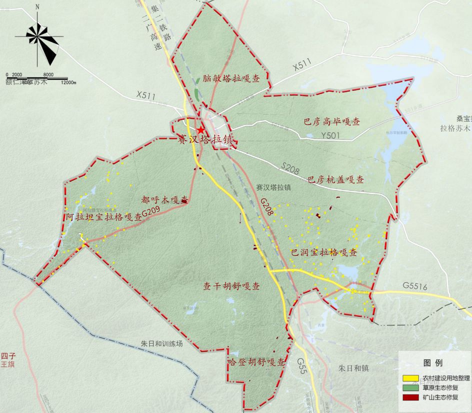 赛汉塔拉镇地图