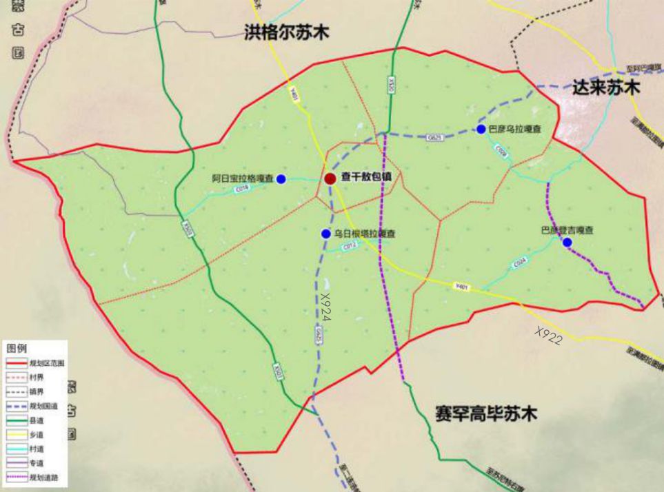 查干敖包镇地图
