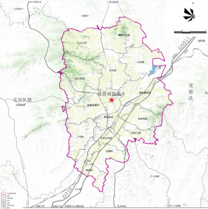 玻璃忽镜乡地图